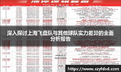 深入探讨上海飞盘队与其他球队实力差异的全面分析报告